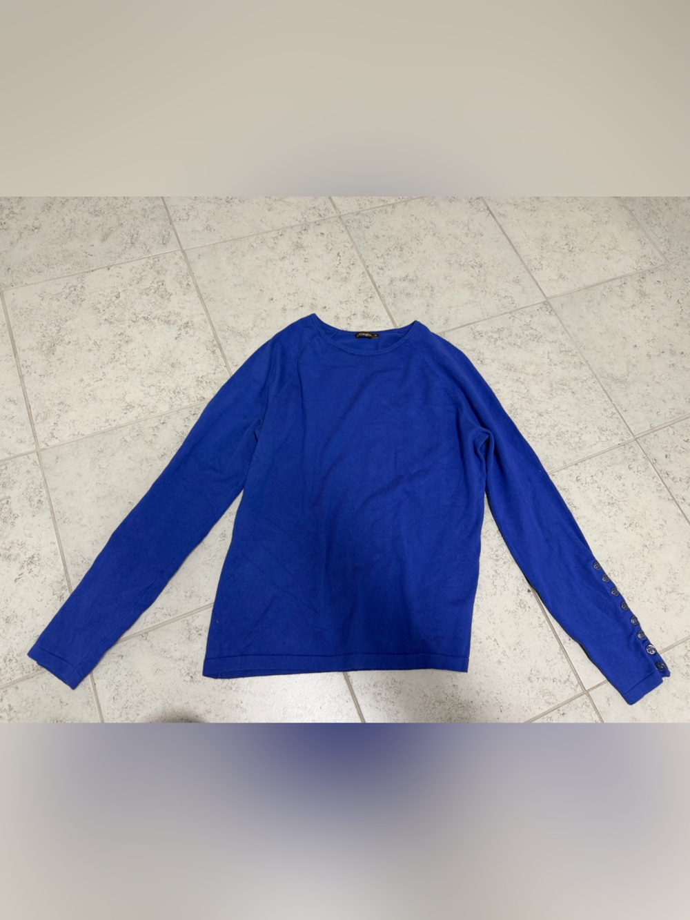 J. McLaughlin Cobalt Blue Crewneck Sweater Size M